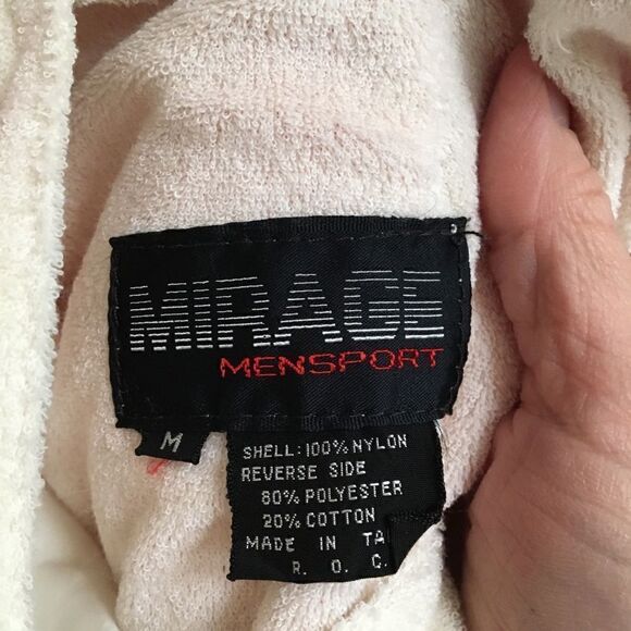 Vintage reversible nylon and terry cloth jacket M - Picture 7 of 8